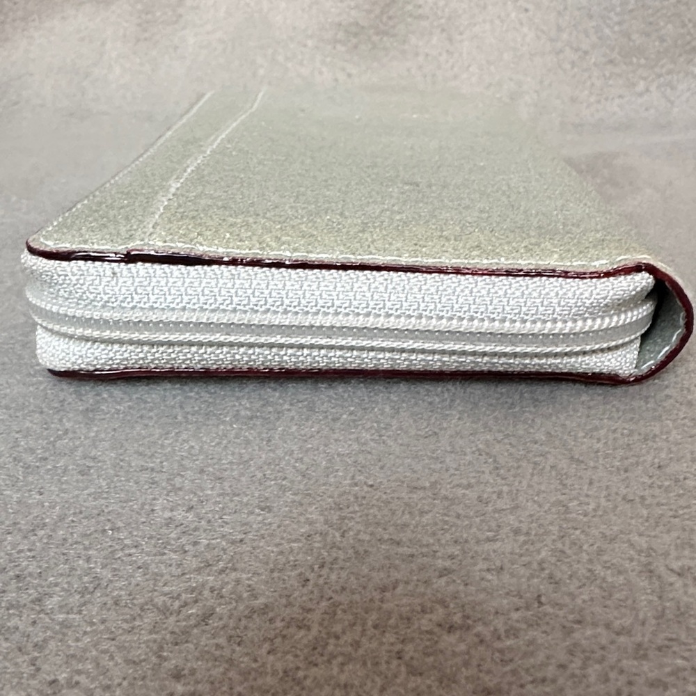 Kate Spade Kenzie Glitter Zip Wallet Shimmering Silver - Picture 4 of 10